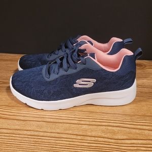 Skechers Navy and Pink Athletic Shoes
